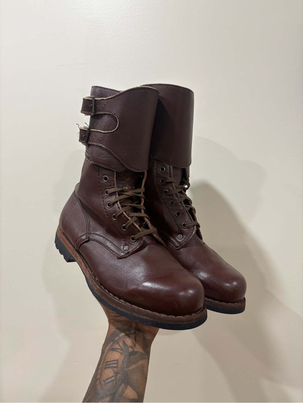 Vintage Engineer Military Combat Boots